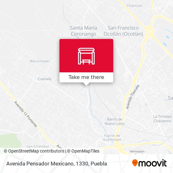 Avenida Pensador Mexicano, 1330 map