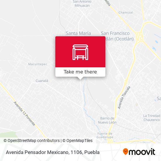 Avenida Pensador Mexicano, 1106 map