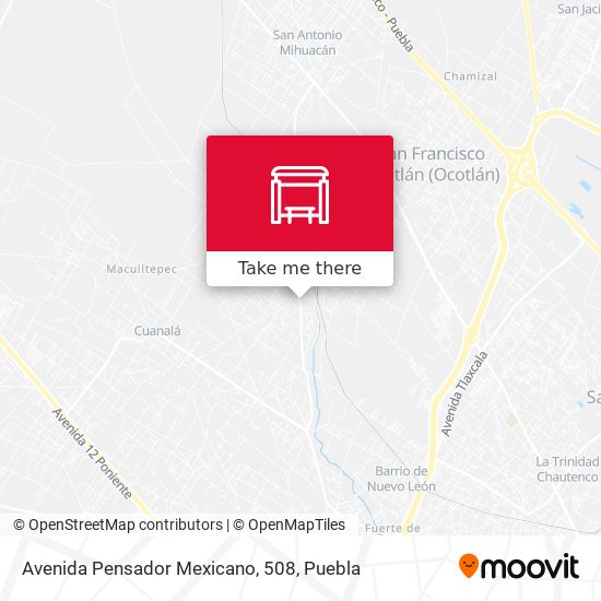 Avenida Pensador Mexicano, 508 map