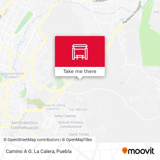 Mapa de Camino A G. La Calera