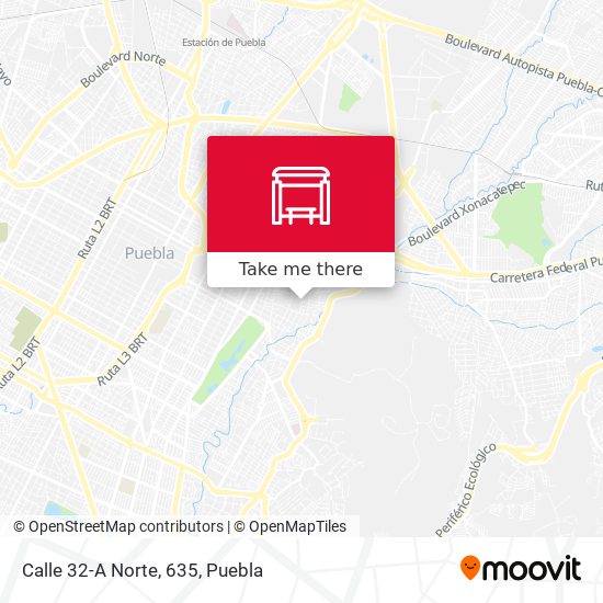 Mapa de Calle 32-A Norte, 635