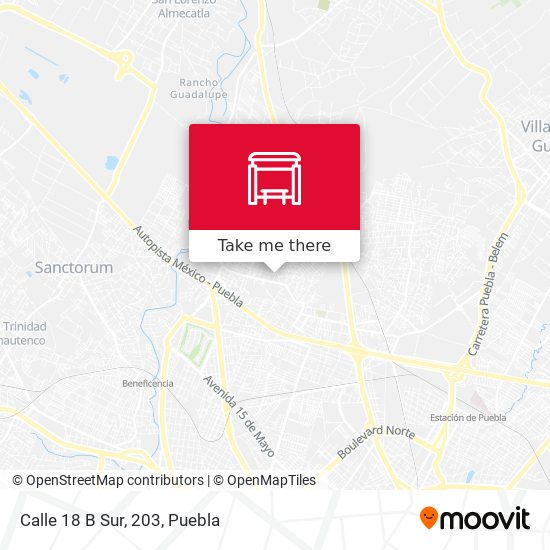 Mapa de Calle 18 B Sur, 203