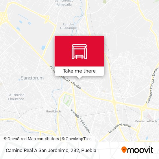 Camino Real A San Jerónimo, 282 map