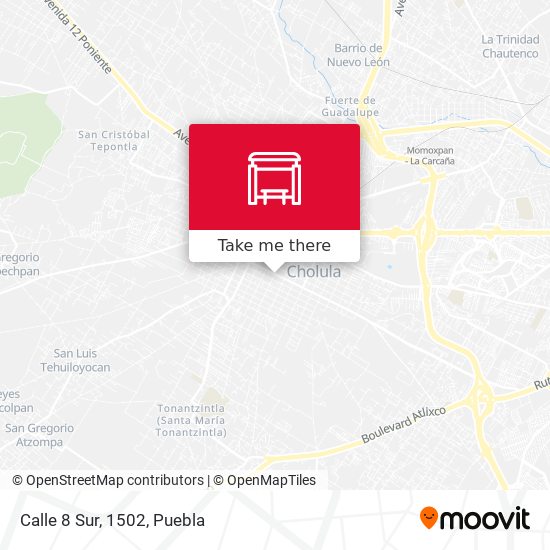 Mapa de Calle 8 Sur, 1502