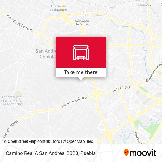 Camino Real A San Andrés, 2820 map