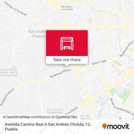Mapa de Avenida Camino Real A San Andrés Cholula, 12