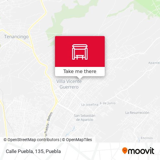 Mapa de Calle Puebla, 135
