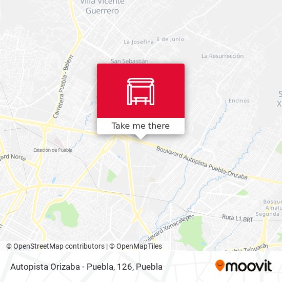 Autopista Orizaba - Puebla, 126 map