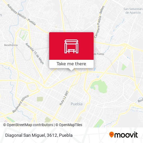 Mapa de Diagonal San Miguel, 3612