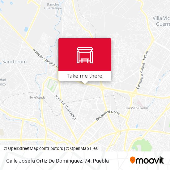 Calle Josefa Ortíz De Domínguez, 74 map