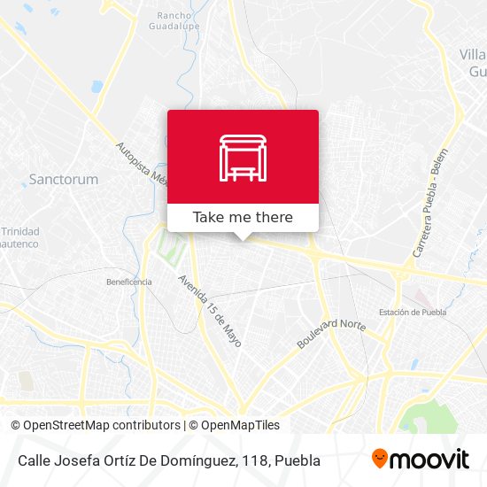 Calle Josefa Ortíz De Domínguez, 118 map