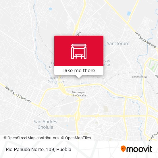 Río Pánuco Norte, 109 map