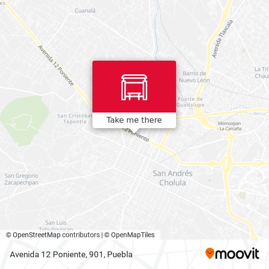 Mapa de Avenida 12 Poniente, 901