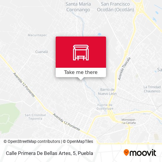 Mapa de Calle Primera De Bellas Artes, 5