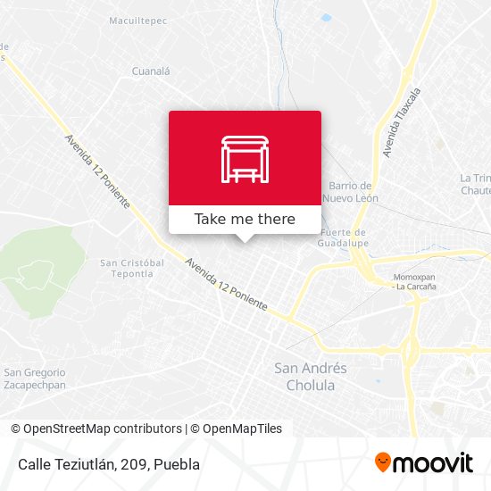 Mapa de Calle Teziutlán, 209