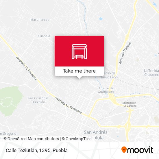 Calle Teziutlán, 1395 map