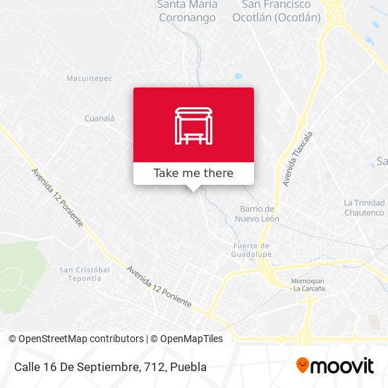 Mapa de Calle 16 De Septiembre, 712