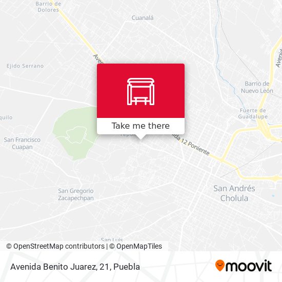 Avenida Benito Juarez, 21 map