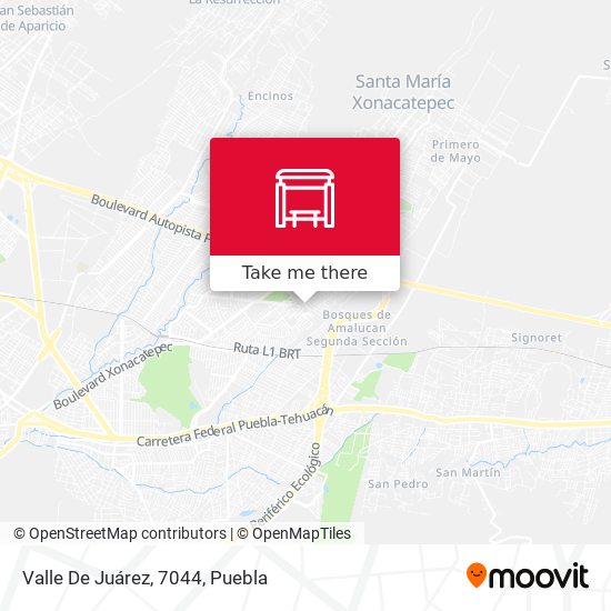 Mapa de Valle De Juárez, 7044