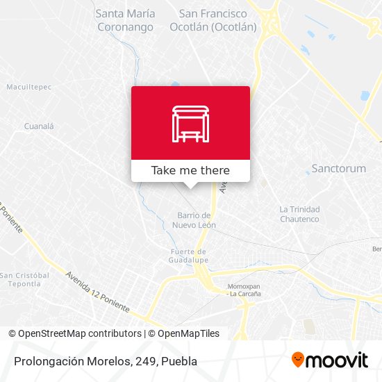 Prolongación Morelos, 249 map