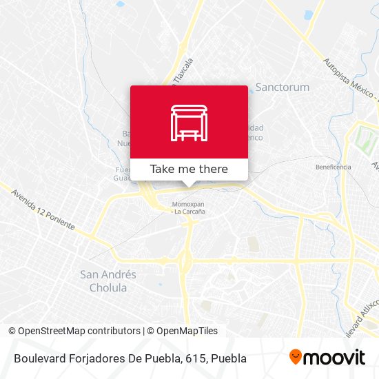 Mapa de Boulevard Forjadores De Puebla, 615