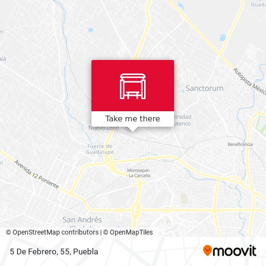 Mapa de 5 De Febrero, 55