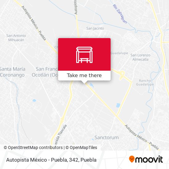 Mapa de Autopista México - Puebla, 342