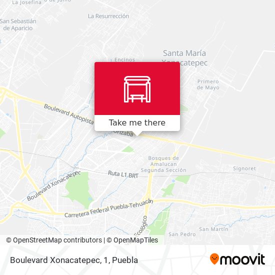Boulevard Xonacatepec, 1 map