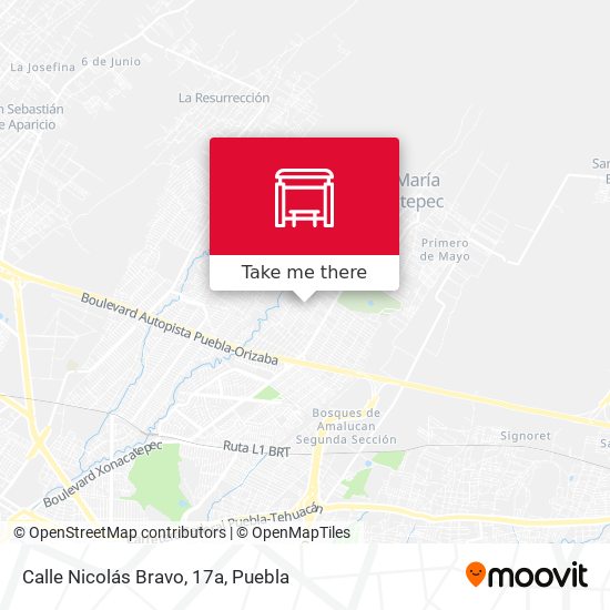 Calle Nicolás Bravo, 17a map