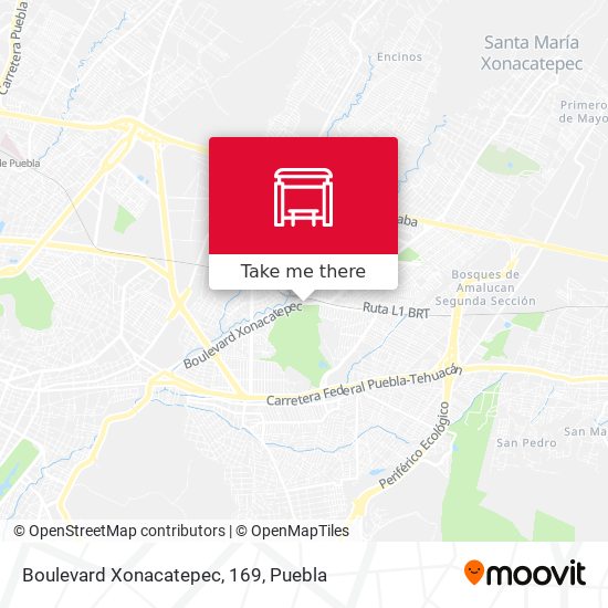 Boulevard Xonacatepec, 169 map