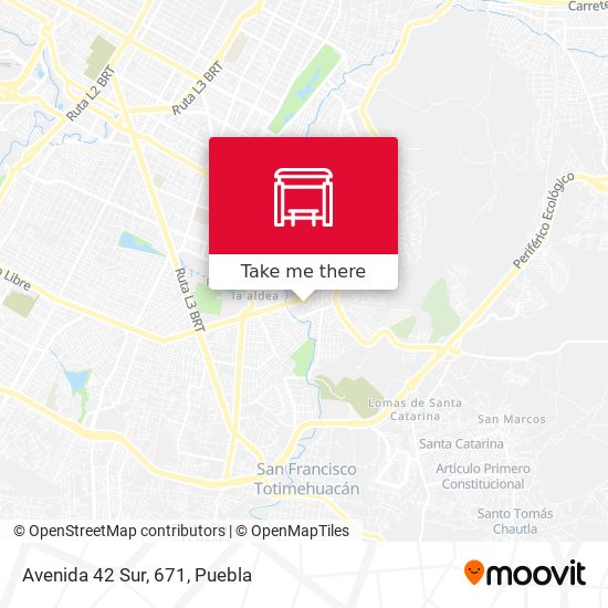 Mapa de Avenida 42 Sur, 671