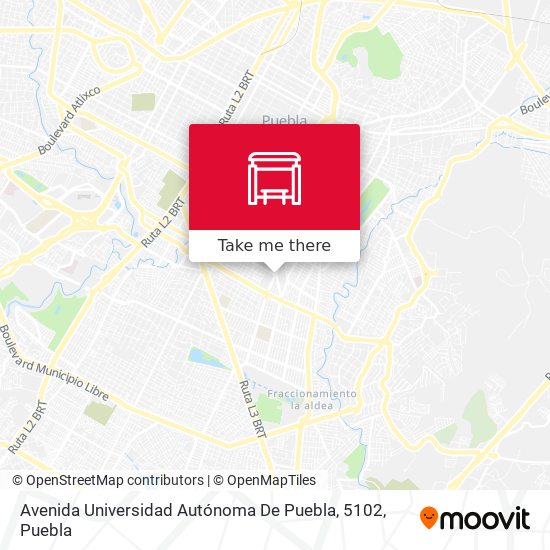 Avenida Universidad Autónoma De Puebla, 5102 map