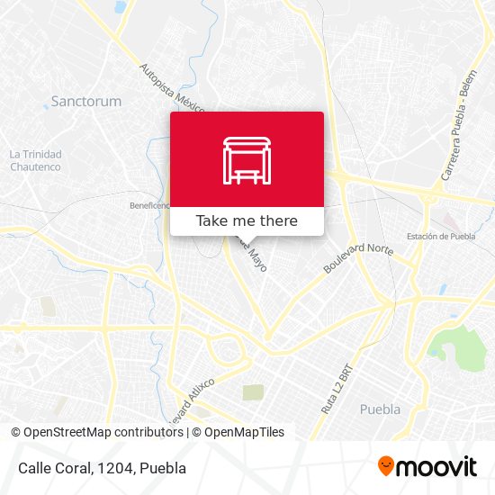 Mapa de Calle Coral, 1204