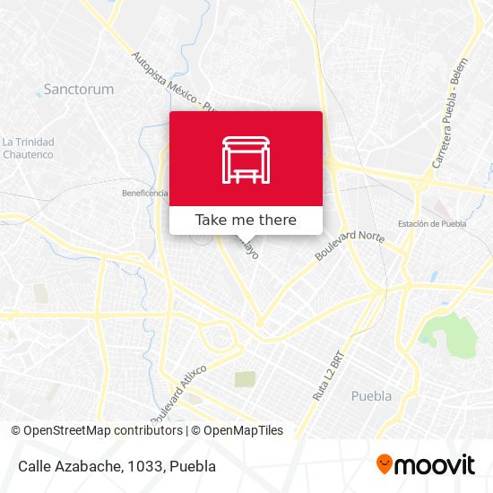 Mapa de Calle Azabache, 1033