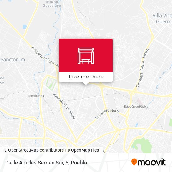 Calle Aquiles Serdán Sur, 5 map