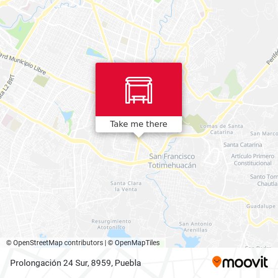 Prolongación 24 Sur, 8959 map