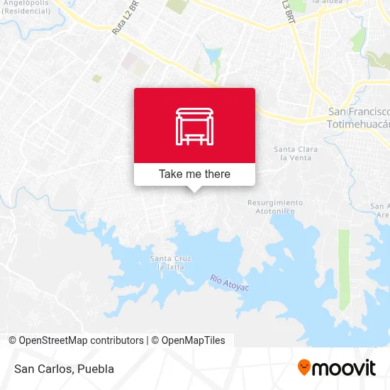 San Carlos map