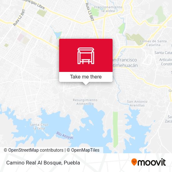 Camino Real Al Bosque map