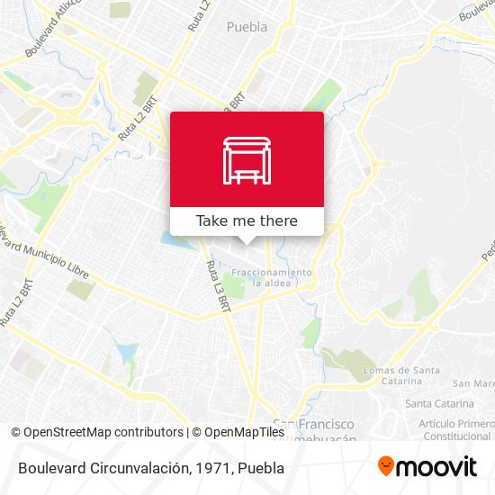 Boulevard Circunvalación, 1971 map