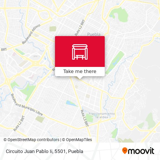 Mapa de Circuito Juan Pablo Ii, 5501