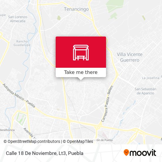 Calle 18 De Noviembre, Lt3 map