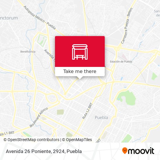 Avenida 26 Poniente, 2924 map