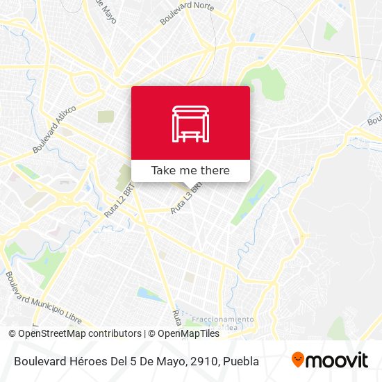 Boulevard Héroes Del 5 De Mayo, 2910 map