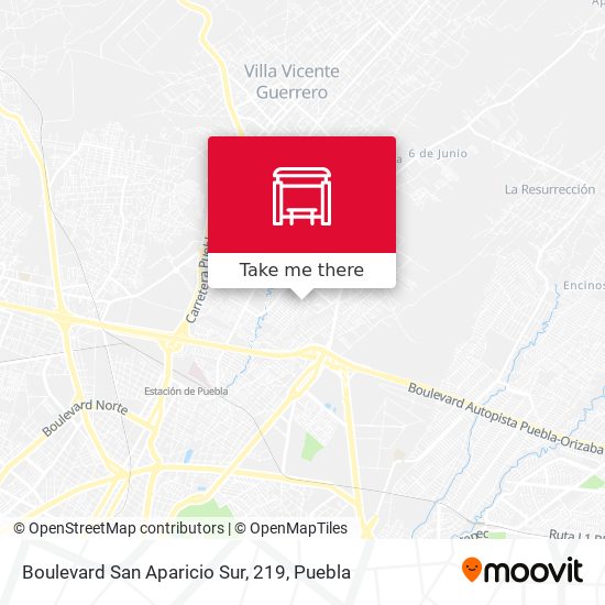 Boulevard San Aparicio Sur, 219 map