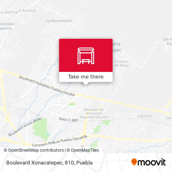 Mapa de Boulevard Xonacatepec, 810