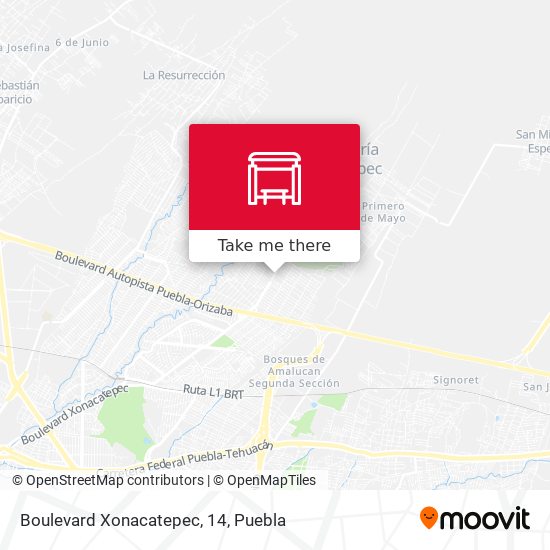 Boulevard Xonacatepec, 14 map