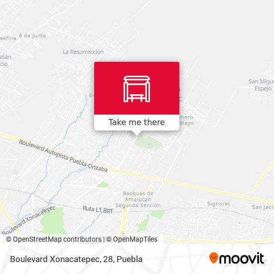 Boulevard Xonacatepec, 28 map