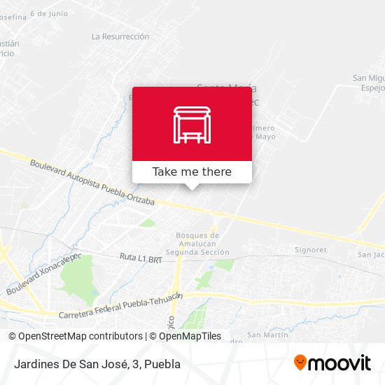 Jardines De San José, 3 map