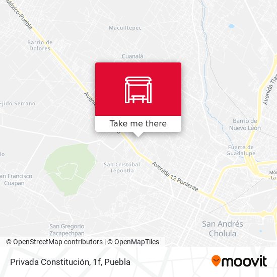 Mapa de Privada Constitución, 1f