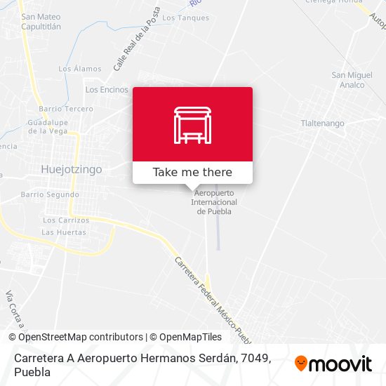 Carretera A Aeropuerto Hermanos Serdán, 7049 map
